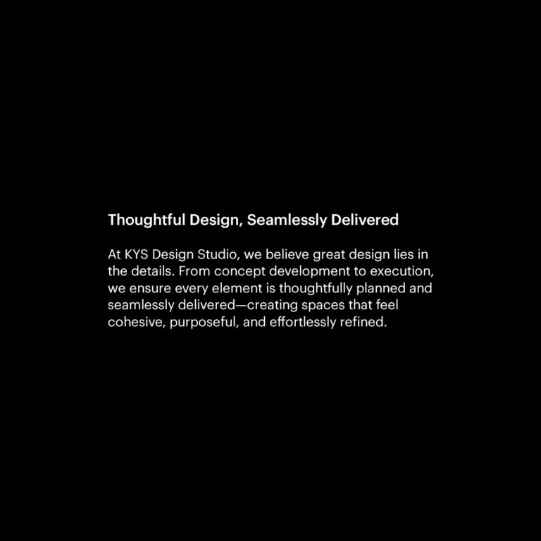 kys design studio philosophy of design